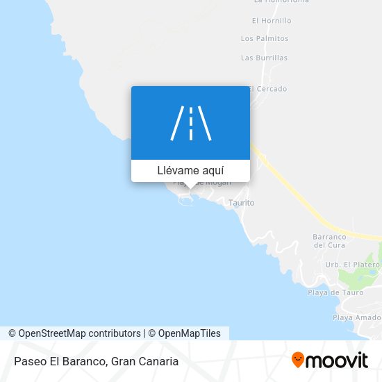 Mapa Paseo El Baranco