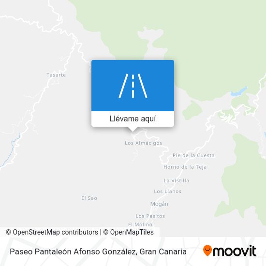Mapa Paseo Pantaleón Afonso González