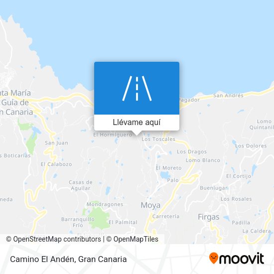 Mapa Camino El Andén