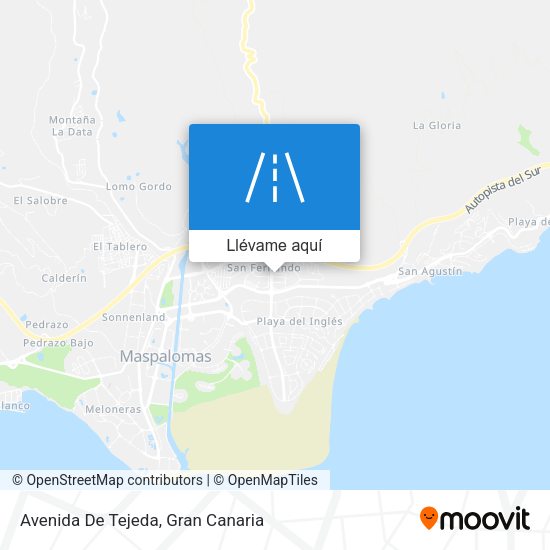 Mapa Avenida De Tejeda