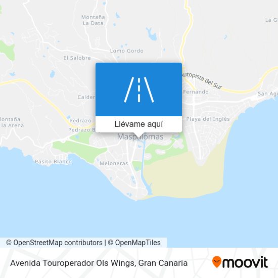 Mapa Avenida Touroperador Ols Wings