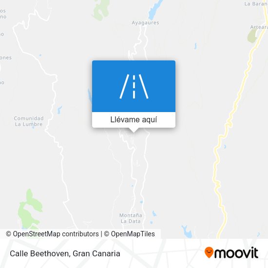 Mapa Calle Beethoven