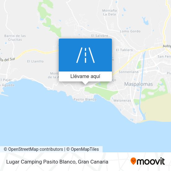 Mapa Lugar Camping Pasito Blanco