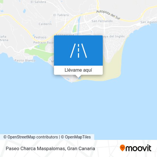 Mapa Paseo Charca Maspalomas