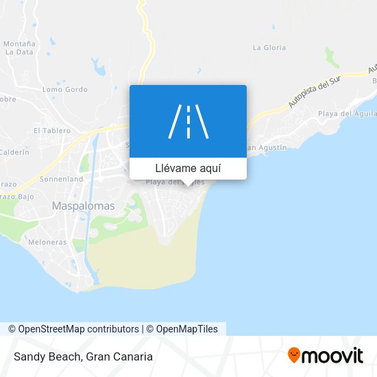 Mapa Sandy Beach