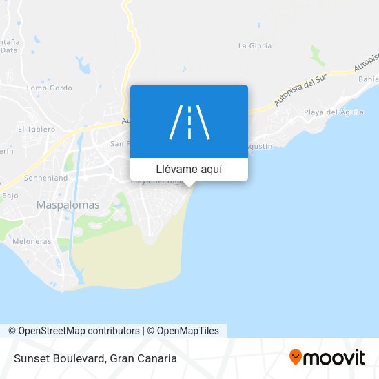 Mapa Sunset Boulevard
