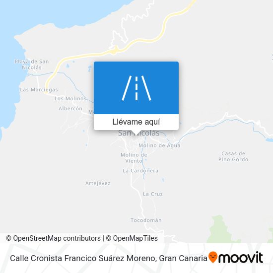 Mapa Calle Cronista Francico Suárez Moreno