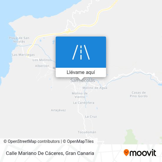 Mapa Calle Mariano De Cáceres