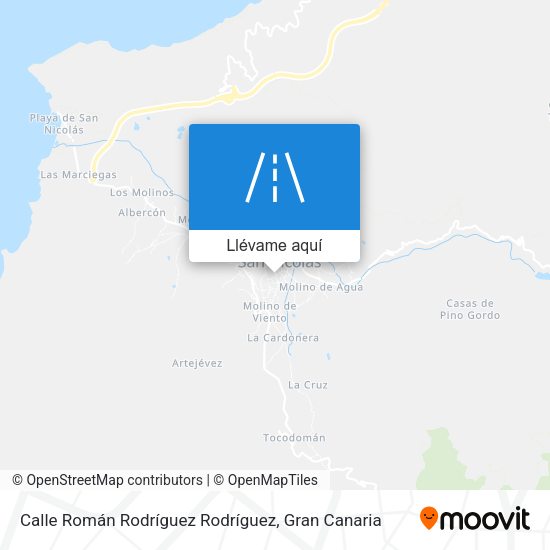 Mapa Calle Román Rodríguez Rodríguez