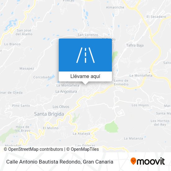Mapa Calle Antonio Bautista Redondo