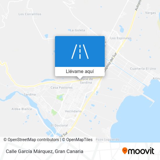 Mapa Calle García Márquez