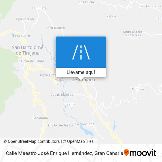Mapa Calle Maestro José Enrique Hernández
