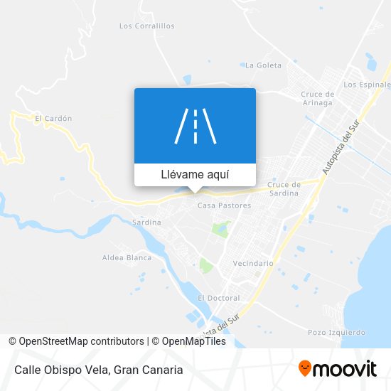Mapa Calle Obispo Vela