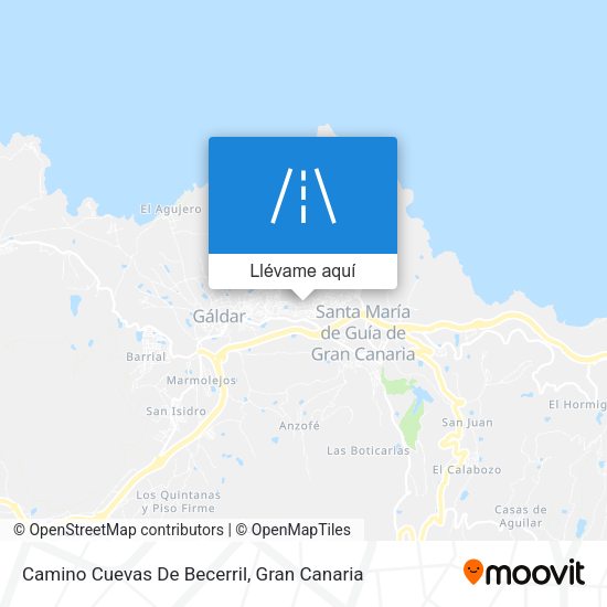 Mapa Camino Cuevas De Becerril