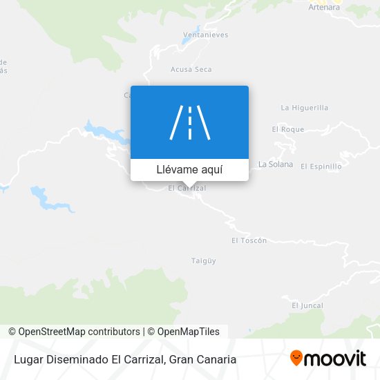 Mapa Lugar Diseminado El Carrizal