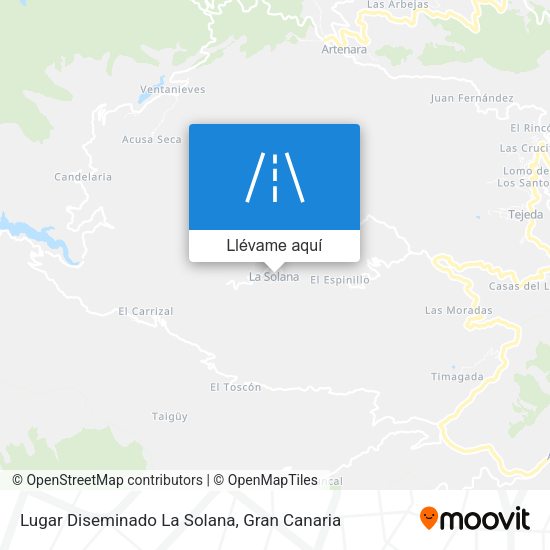 Mapa Lugar Diseminado La Solana
