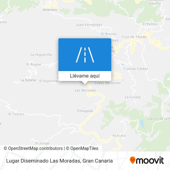 Mapa Lugar Diseminado Las Moradas