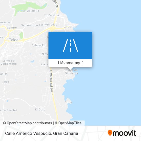 Mapa Calle Américo Vespucio