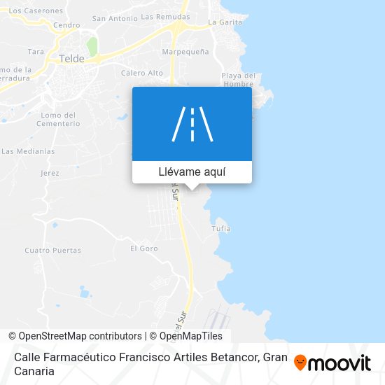 Mapa Calle Farmacéutico Francisco Artiles Betancor