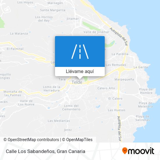Mapa Calle Los Sabandeños