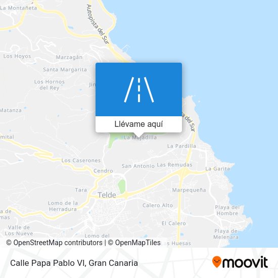 Mapa Calle Papa Pablo VI