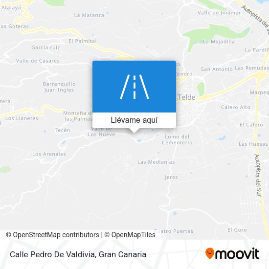 Mapa Calle Pedro De Valdivia