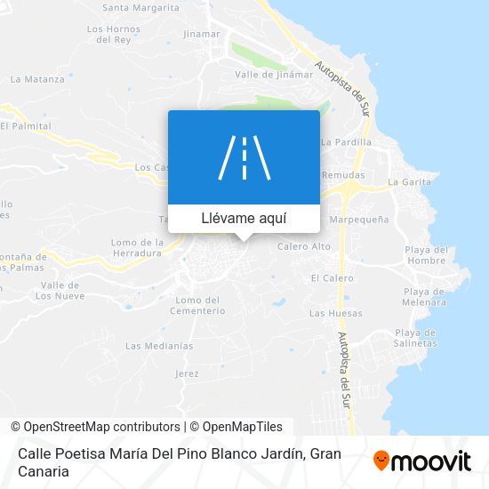 Mapa Calle Poetisa María Del Pino Blanco Jardín