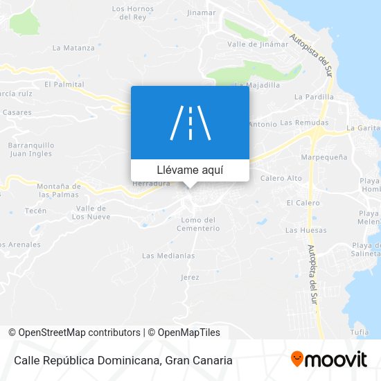 Mapa Calle República Dominicana