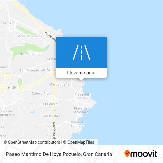 Mapa Paseo Marítimo De Hoya Pozuelo