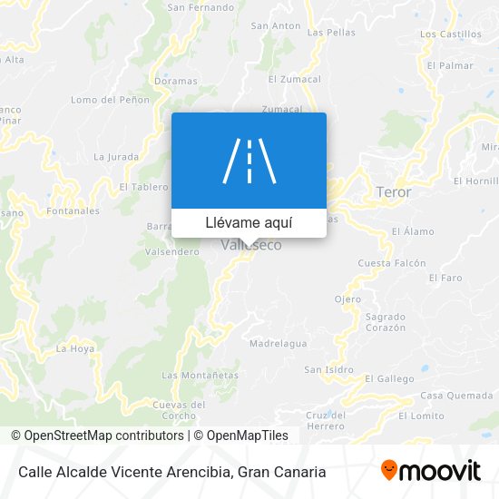 Mapa Calle Alcalde Vicente Arencibia