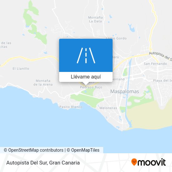 Mapa Autopista Del Sur