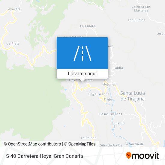 Mapa S-40   Carretera Hoya