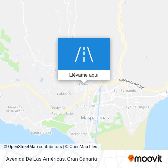 Mapa Avenida De Las Américas