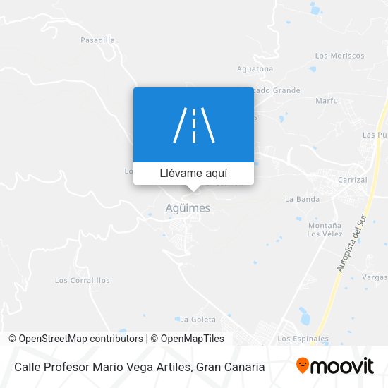 Mapa Calle Profesor Mario Vega Artiles