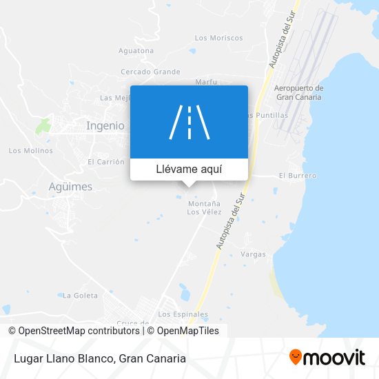 Mapa Lugar Llano Blanco