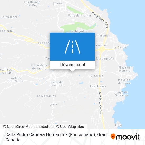 Mapa Calle Pedro Cabrera Hernandez (Funcionario)