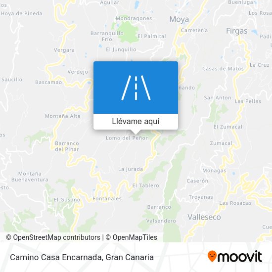 Mapa Camino Casa Encarnada