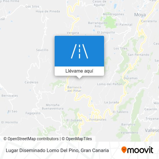 Mapa Lugar Diseminado Lomo Del Pino