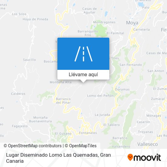 Mapa Lugar Diseminado Lomo Las Quemadas