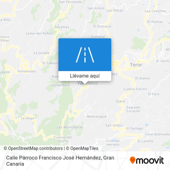 Mapa Calle Párroco Francisco José Hernández