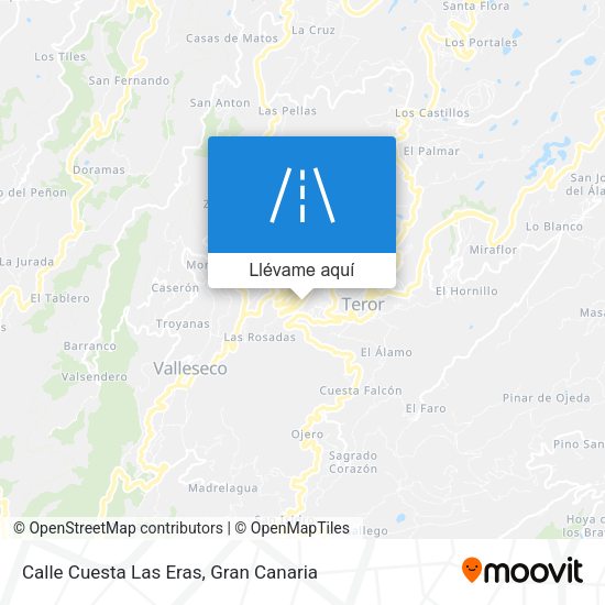 Mapa Calle Cuesta Las Eras