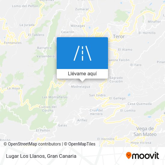 Mapa Lugar Los Llanos