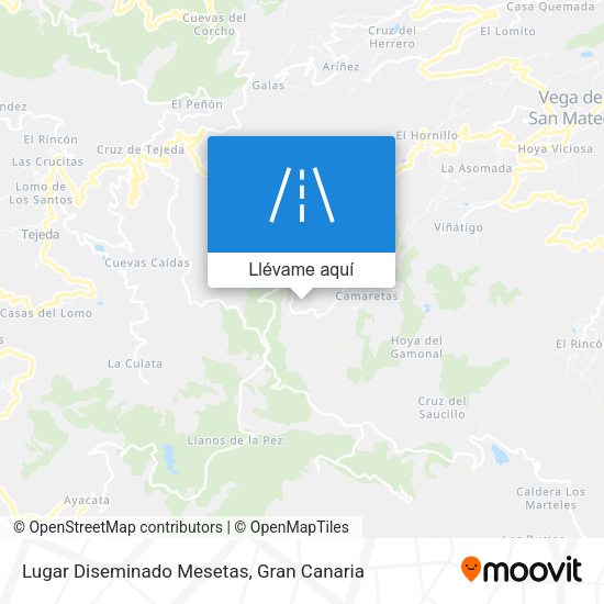 Mapa Lugar Diseminado Mesetas