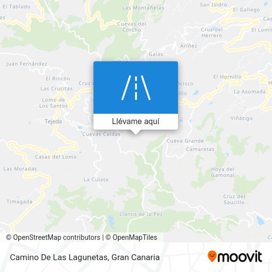 Mapa Camino De Las Lagunetas