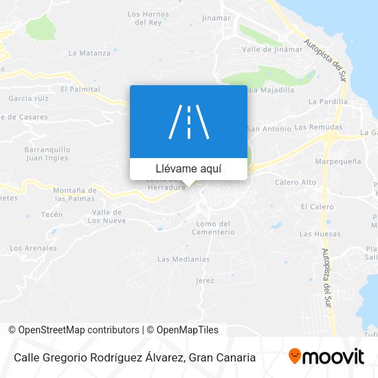 Mapa Calle Gregorio Rodríguez Álvarez