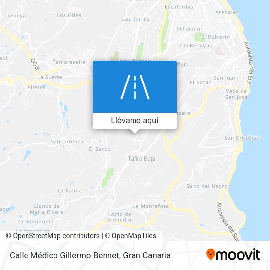 Mapa Calle Médico Gillermo Bennet