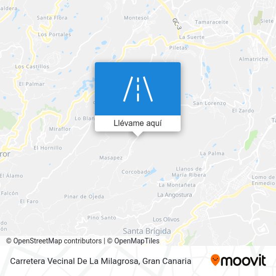 Mapa Carretera Vecinal De La Milagrosa