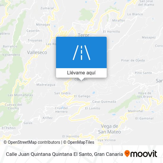 Mapa Calle Juan Quintana Quintana El Santo