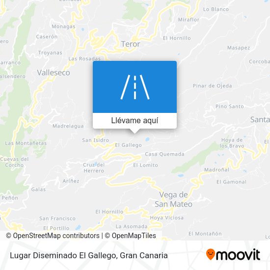 Mapa Lugar Diseminado El Gallego