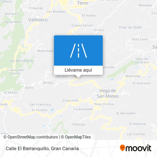 Mapa Calle El Barranquillo
